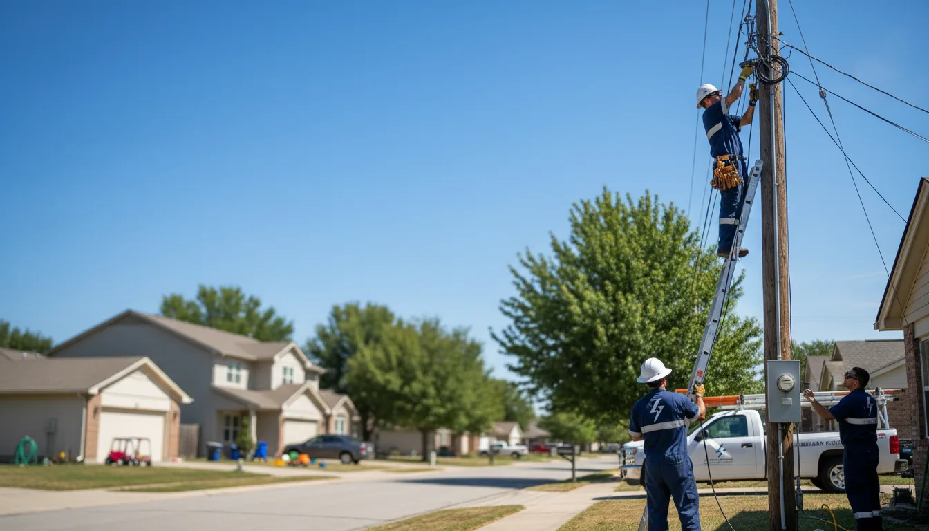 Residential electrician providing installation services in Stamford, NE